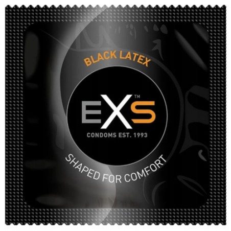 EXS Black Latex 1 szt. - prezerwatywy