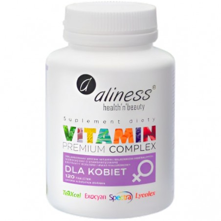 Aliness Premium Vitamin Complex dla kobiet - 120 tabletek