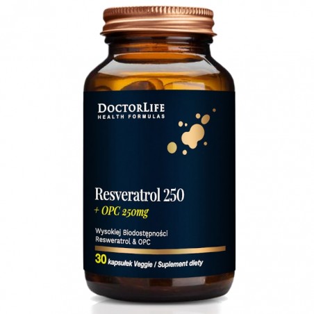 Doctor Life Resveratrol 250mg - 30 kapsułek