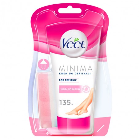 Veet Minima 135 ml - krem do depilacji pod prysznic skóra normalna