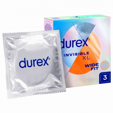 Durex Invisible XL 3 szt. -...