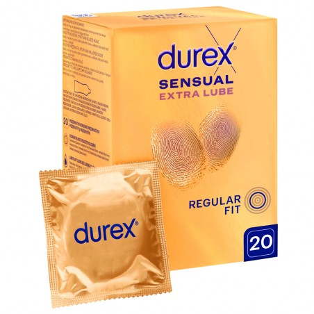 Durex Sensual Extra Lubricated 20 szt. - prezerwatywy