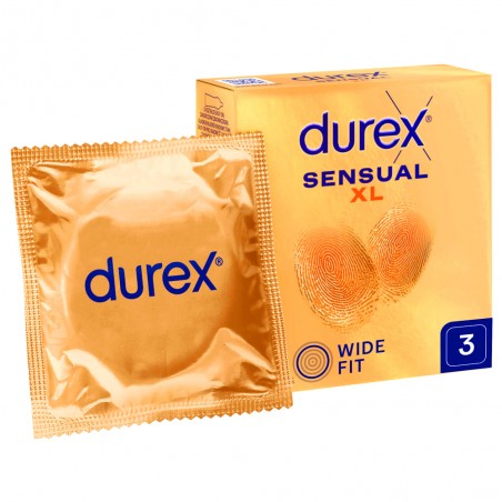 Durex Sensual XL 3 szt. - prezerwatywy