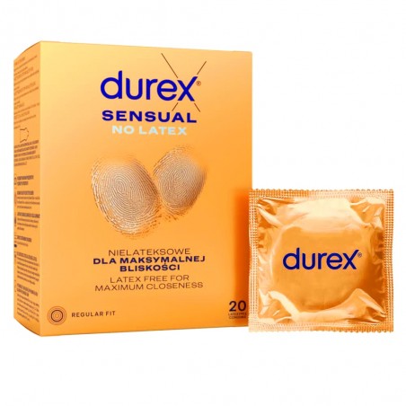 Durex Sensual No Latex 20 szt. - prezerwatywy bez lateksu